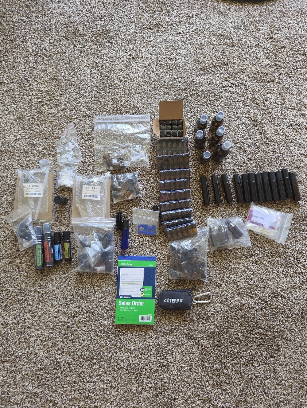 Doterra Essential Oil Kit with Black and Brown Accessories